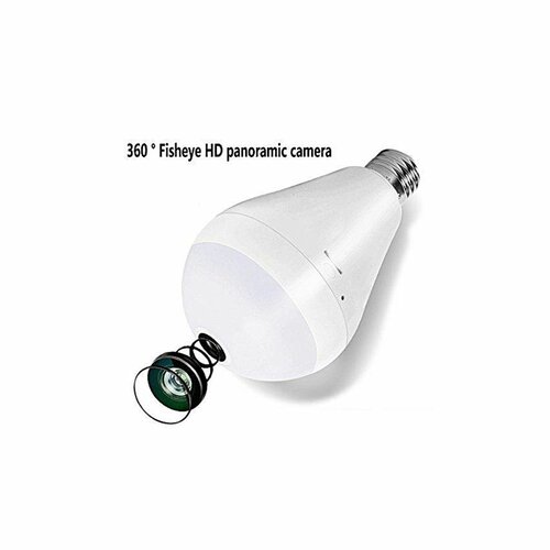 Bulb WiFi CCTV Nanny Camera 360 Degree 1080P