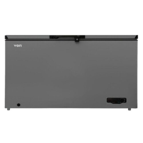 Von VAFC50DFS Chest Freezer - 505L, Grey By Other