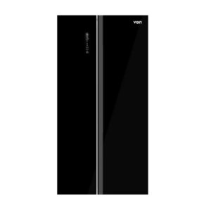 Von VARZ-20NHK Side By Side Fridge, 442L - Black photo