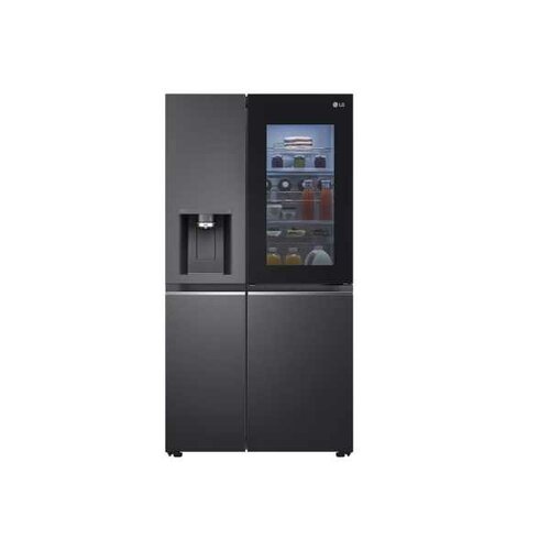 LG GC-X257CQES 635L InstaView Fridge, UVnano, Matte Black, Inverter Linear Compressor