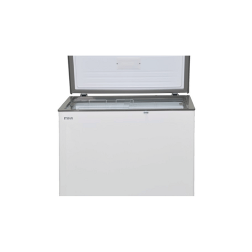 MIKA MCF197WWG Chest Freezer, 197L, White Inner, White Grey