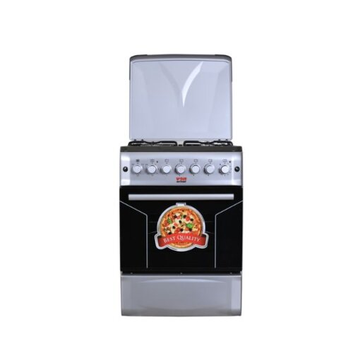 Von VAC6F031US 3 Gas + 1 Electric Cooker - Silver