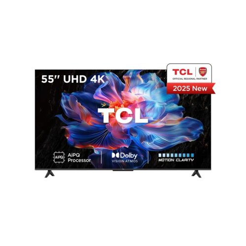 TCL 55 Inch 4K Google Smart TV 55V6D 2026 Model – Google Assistant, Dolby Atmos, HDR