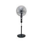 Mika 16 Inch Standing Fan Black & Silver MFS1625BS By FANS