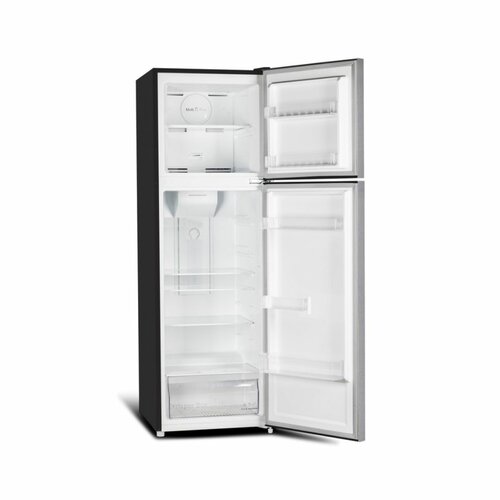 MIKA MRNF202DS Fridge, 202L, 2 Door Top Mount Freezer, No Frost (Frost Free), Dark Matt SS