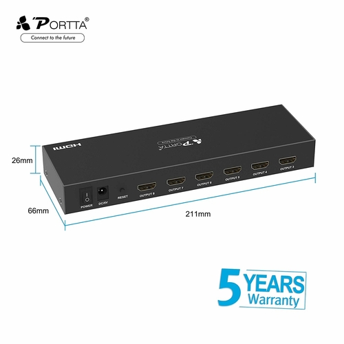 8-Port (1x8) HDMI 1.3 Amplified Powered Splitter/Signal Distributor - Ver 1.3 Full HD 1080P, Deep Color, HD Audio By Other