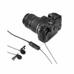 BOYA BY-M1DM Dual Omni-directional Lavalier Microphone By BOYA