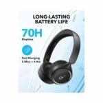 Anker Soundcore H30i Wireless On-Ear Headphones, 70H Playtime By Anker