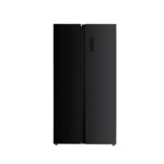 MIKA 595L Side By Side No Frost Fridge Black Glass MRNF2D595GBV By Mika