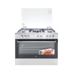 Simfer 9507WEI 5 Gas Professional Cooker, Multifunctional Electric Oven - Half Inox By Other