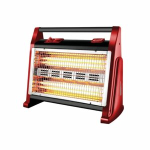 MIKA Quartz Heater, 800-1600W, Red & Black MH301 photo