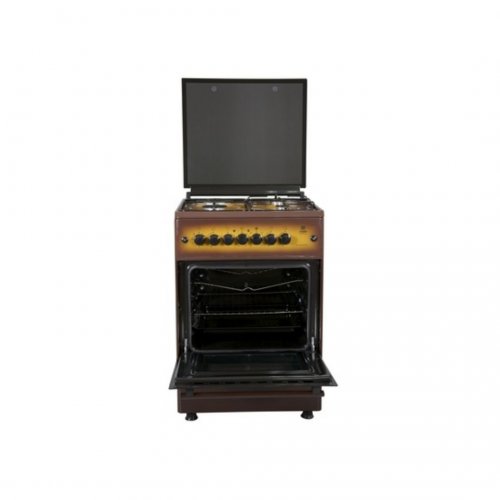 MIKA Standing Cooker, 58cm X 58cm, 3 + 1, Electric Oven, Light Brown TDF  MST60PU31DB/SD