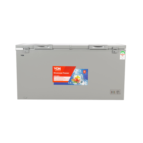 Von VAFC-45DXS Chest Freezers, 445L - Grey