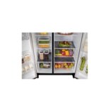LG 664L Side-by-Side Refrigerator GC-B257KQJW -No Frost, Smart Inverter, Black Steel By LG