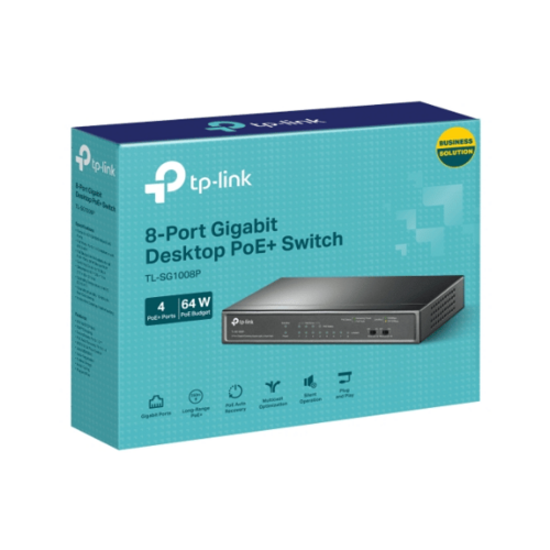 TP-Link TL-SG1008P: 8 Port Gigabit Desktop Switch With 4-Port PoE