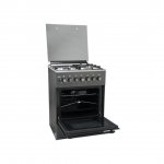 MIKA Standing Cooker, 58cm X 58cm, 3 + 1, Electric Oven, Decor Silver MST6031DS/TRL By Mika