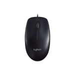 Logitech Wired Mouse M90 Black USB By Logitech