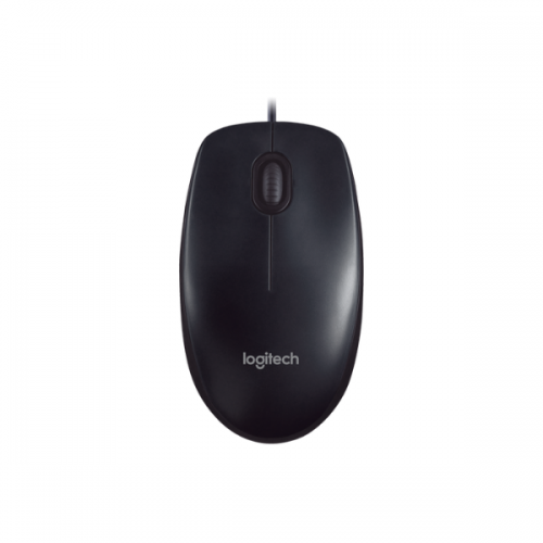 Logitech Wired Mouse M90 Black USB By Logitech