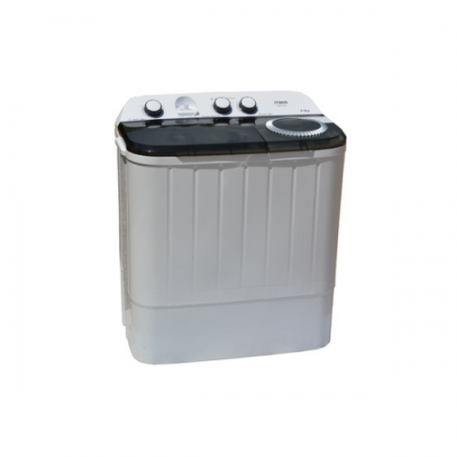 MIKA Washing Machine, Semi-Automatic Top Load, Twin Tub, 6Kg, White & Grey	 MWSTT2206