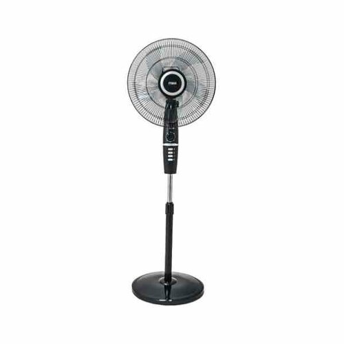 Mika 16 Inch Standing Fan Black & Silver MFS1626BS