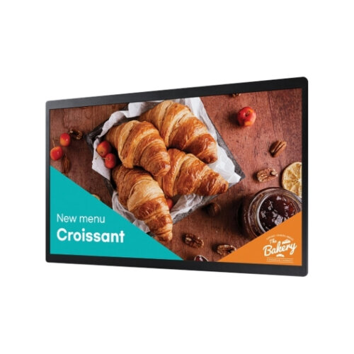 Samsung Crystal UHD 24 Inch Small Signage, QBC Series - Full HD Display, WiFi, Tizen OS (Model LH24QBCEBGCXEN)