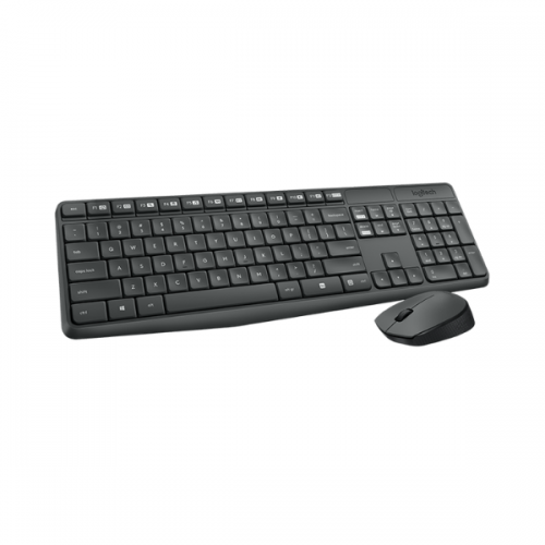 Logitech Wireless Keyboard & Mouse MK235 - English & Arabic By Logitech