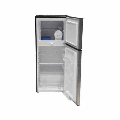 Mika Refrigerator 138 Litre Fridge MRDCD138LSD- Direct Cool, Double Door, Line Silver Dark
