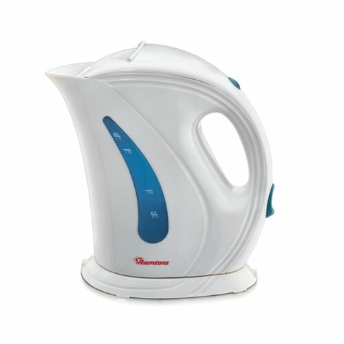 RAMTONS RM/225 CORDLESS ELECTRIC KETTLE 1.7 LITERS WHITE AND BLUE