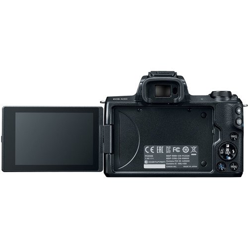 Canon EOS M50 Mirrorless Digital Camera With 15-45mm Lens (Black)
