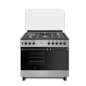 Image for MIKA 90cm X 60cm Standing Cooker Mirror Black Hob MST9041WEG4SB