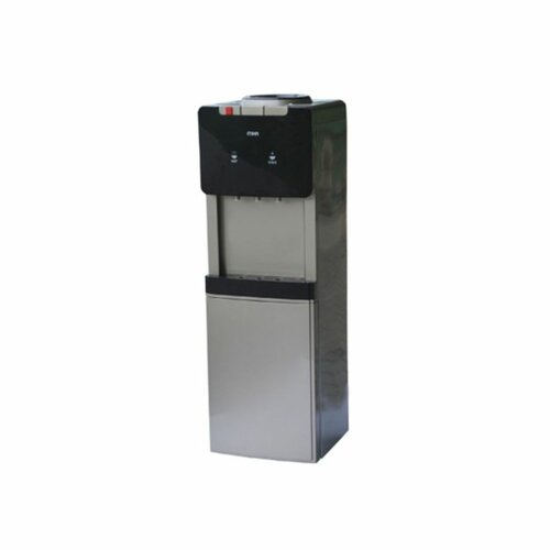 MIKA MWD2702SGR Water Dispenser, Standing, Hot, Normal & Cold (3 Taps),With Cabinet, Refrigerator, Silver & Dark