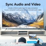 Vention VGA To HDMI Converter With Audio & Power – Black (Model ACN) By Vention