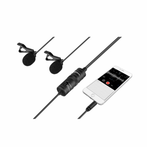 BOYA BY-M1DM Dual Omni-directional Lavalier Microphone