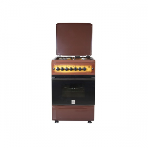 Mika Standing Cooker, 50cm X 55cm, 3 + 1, Electric Oven, Light Brown TDF MST55PI31DB/HC By Mika