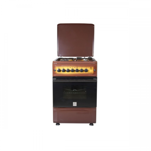 Mika Standing Cooker, 50cm X 55cm, 3 + 1, Electric Oven, Light Brown TDF MST55PI31DB/HC