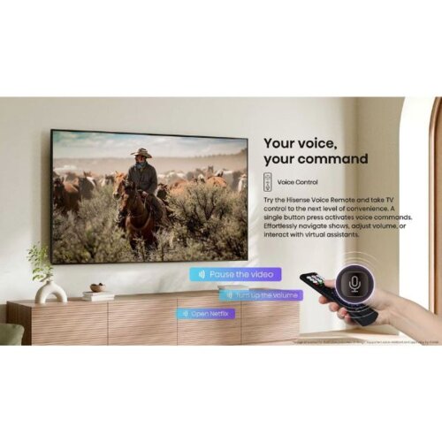 Hisense 65A6Q 65-inch 4K Smart TV – VIDAA OS, LED Panel, 450 Nits Brightness, VESA Mount 65A6Q