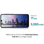 Samsung Galaxy A26 5G - Dual Sim, 8GB Memory, 128GB/256GB Storage Options, Expandable Storage  Up To 2TB Via MicroSD By Samsung