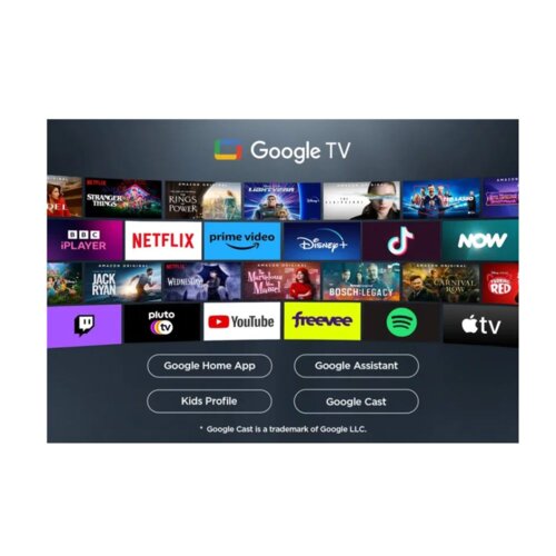 TCL 50 Inch 4K Google Smart TV PV6D 2026 Model – Google Assistant, Dolby Atmos, HDR