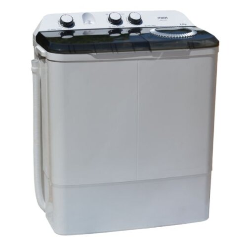 MIKA Semi-Automatic Washer 8Kg White/Grey - Water Efficient, Model: MWSTT2208