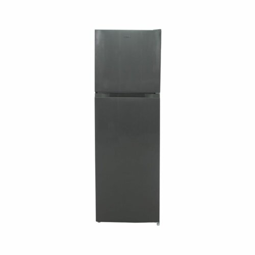 MIKA MRNF255DS Fridge, 255L, 2 Door Top Mount Freezer No Frost (Frost Free), Dark Matt SS By Mika
