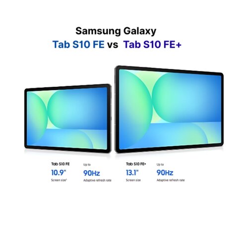 Samsung Galaxy Tab S10 FE - 10.9 Inch Display Screen, Memory Options (128GB + 8GB RAM, 256GB + 12GB RAM), With S-Pen Support