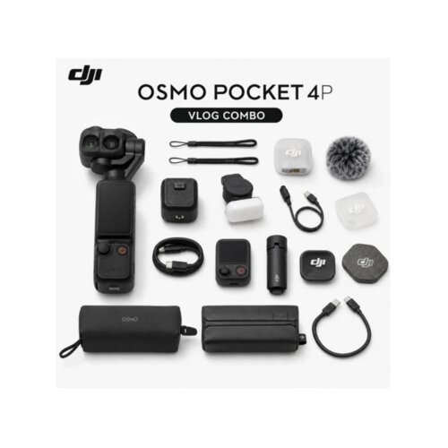 DJI Pocket 4P Vlog Combo – Dual-Lens 4K Camera