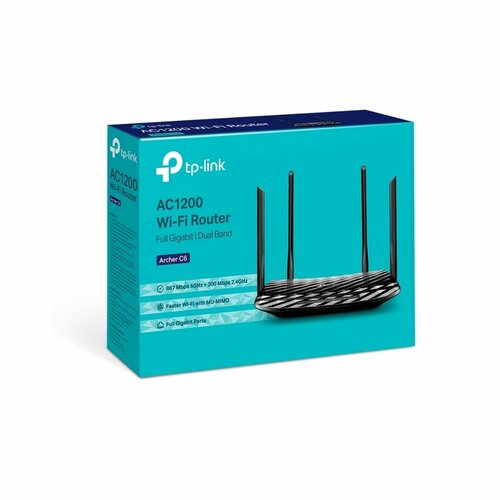 TP-LINK Archer C6 - AC1200 Wireless MU-MIMO Gigabit Router
