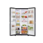 LG 664L Side-by-Side Refrigerator GC-B257KQJW -No Frost, Smart Inverter, Black Steel By LG