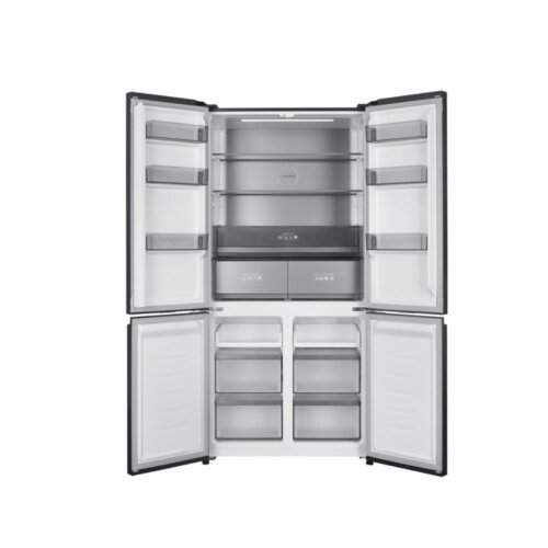 MIKA 503L No Frost 4 Door Fridge Black Glass MRNF4DT503GBV