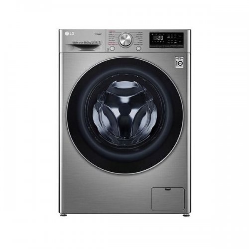 LG F4V5RYP2T Front Load Washing Machine, 10.5KG - Silver