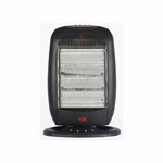 Von VSHJ16QK Quartz Heater, With Oscillation, 1600W - Black By Heaters