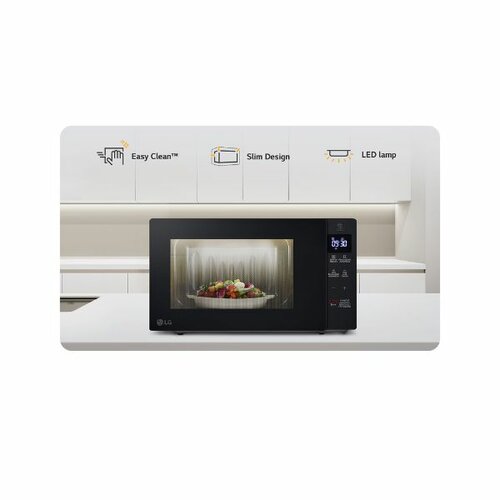 LG 20 Litres Neochef Microwave Oven Black - Smart Diagnosis, EasyClean™ Antibacterial Coating - MS2032GAS