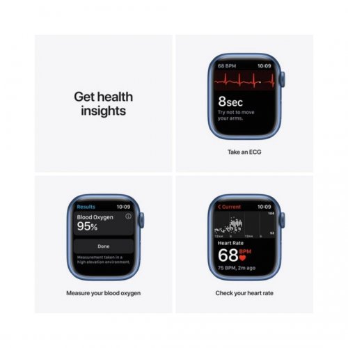 Apple Watch Series 7 (GPS, 41mm, Midnight Blue)
