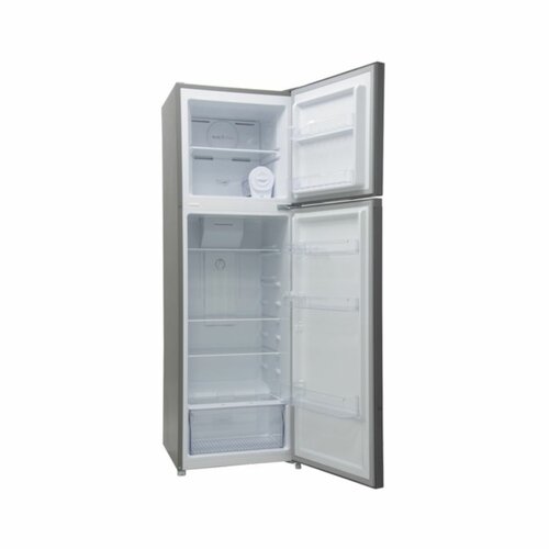MIKA MRNF255DS Fridge, 255L, 2 Door Top Mount Freezer No Frost (Frost Free), Dark Matt SS